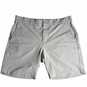 Travis Mathew Men's Tech Chino Short 8in Heather sleet grey size 34